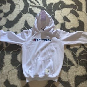 Champion white hoodie